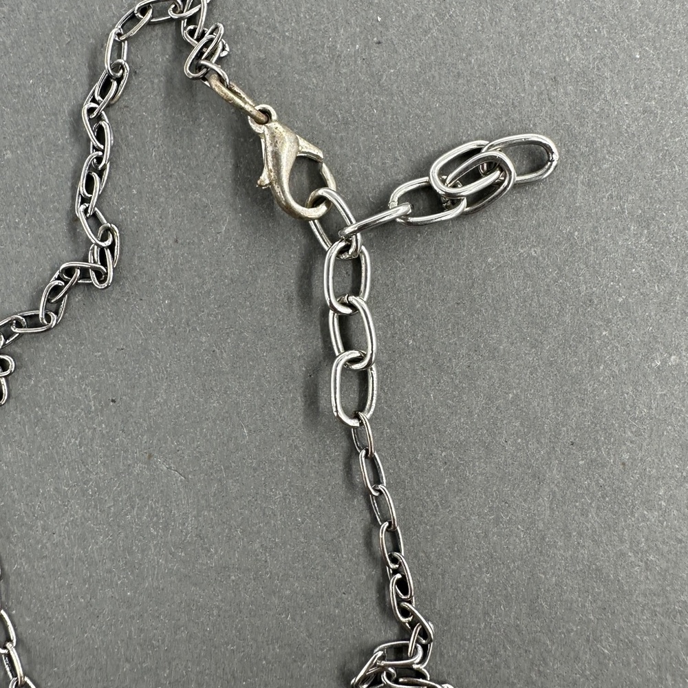 Stone Buddha Pendant Necklace with adjustable silver chain - Picture 3 of 4
